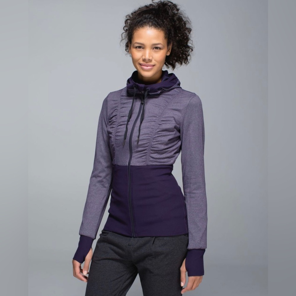 Lululemon Dance Studio Reversible Purple / Grape Jacket.